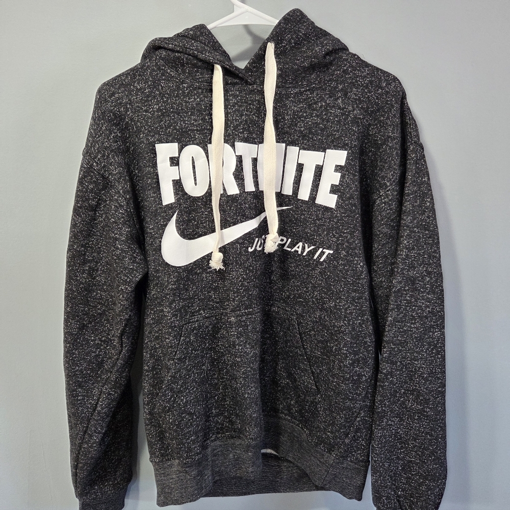 Jon Lauren Apparel Medium Fortnite Swoosh JustPlay It Hooded Sweatshirt Mens